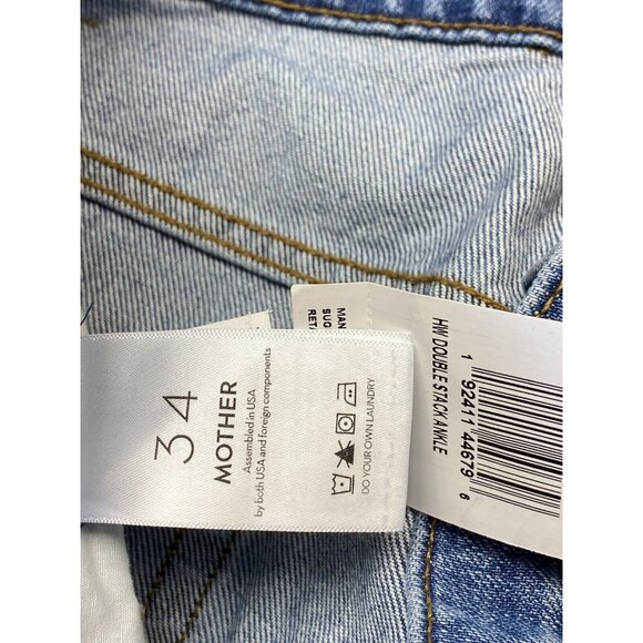 Mother Love Sz 34 Snacks Double Stack Ankle Delicious Memories Blue Jeans New - Picture 4 of 7